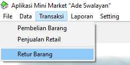 menu transaksi
